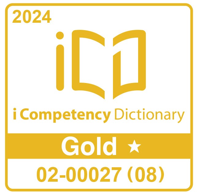 iCD Gold★認証マーク：2022 i Competency Dictionary Gold ★ 02-00027(06)