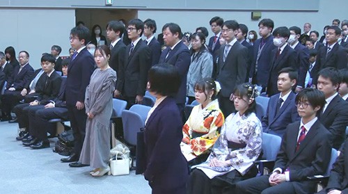 学位記授与式の様子