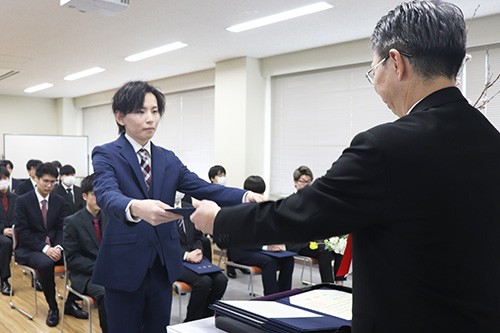 学位記授与式の様子