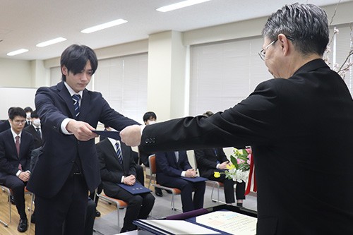 学位記授与式の様子