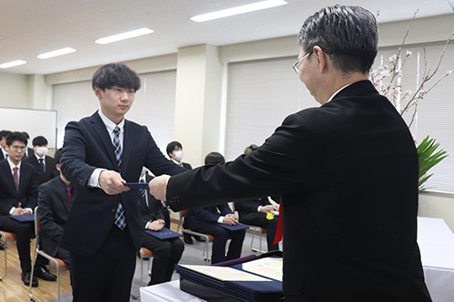 学位記授与式の様子
