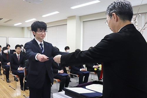 学位記授与式の様子