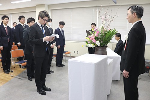 学位記授与式の様子