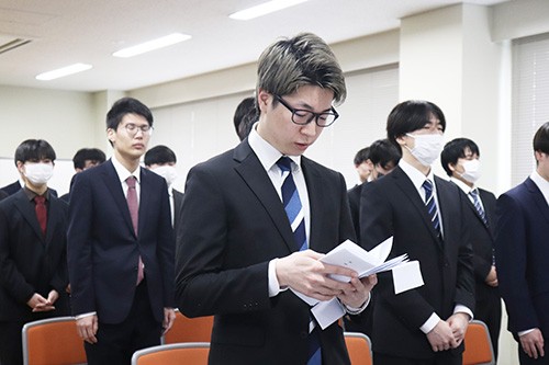 学位記授与式の様子